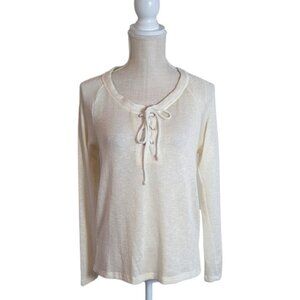 Pleione Beige Lightweight Sweater